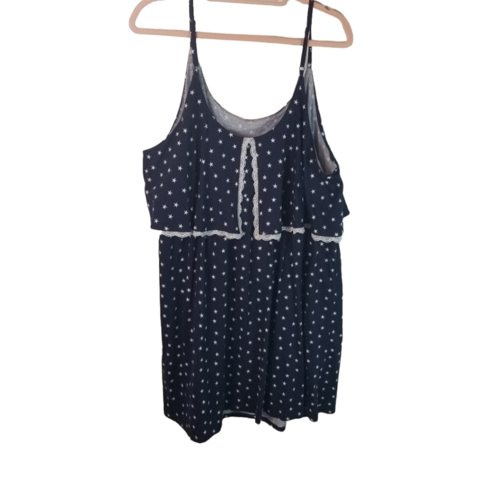 Cacique sleep star print chemise nightgown